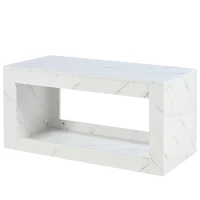 Table basse moderne relevable avec LED à 16 couleurs, télécommande et grand espace de rangement, 100x50x50 cm, Blanc(m-7)