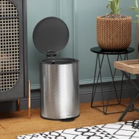 HOMCOM 20L Stainless Steel Compact Home Bin(m-9)