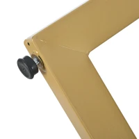 Modern Oblong Dining Room Tables with V-shaped Support Legs, Marble Top Extendable Table with Metal Frame, 140x80x75 cm, White+Gold(m-14)