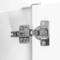 Moderner LED-Couchtisch mit Hochglanzfinish, App-gesteuerter Beleuchtung und verstecktem Stauraum, weiß(m-10)