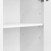 Modernes weißes Sideboard mit vergoldeten Griffen und verstellbaren Einlegeböden für flexiblen Stauraum, weiß(m-10)