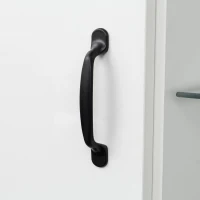 Vitrine lumineuse LED multifonctionnelle, 16 couleurs, avec 2 portes, 5 étagères en verre, interface USB, salon et bureau, 59,5x35x182 cm, Blanc(m-8)