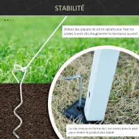 Outsunny Tonnelle Barnum Pliant Pop-up imperméabilisé Style Colonial 3L x 3l x 2,55H m 4 moustiquaires + Sac de Transport Beige Noir(m-5)