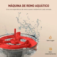 SPORTNOW Máquina de Remo com 6 Níveis de Resistência Máquina de Remo Dobrável com Ecrã LCD Máquina de Remar para Treino  Preto(m-4)