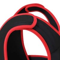 HOMCOM Giubbotto Zavorrato 20kg Unisex 38 Pesi Singoli, Imbottitura, Chiusure, Nero e Rosso(m-8)