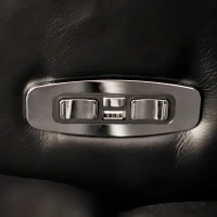 360° Swivel Leather Recliner Chair with USB Port, Cup Holders, Ambient Light, Adjustable Electric Gaming Recliner Chair, 92x80x108 cm, Black(m-10)