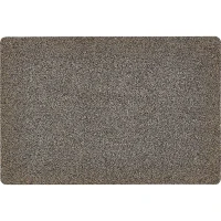 HOMCOM Fußmatte aus Baumwolle waschbar Braun 120 x 80 x 0,45 cm(m-1)