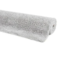 HOMCOM Hochflor Teppich Grau 170 x 120 x 4 cm(m-7)