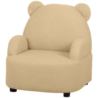 AIYAPLAY Kids Armchair, Bear Shaped Toddler Chair for Bedroom Playroom Living Room, Aged 18 Months to 3 Years - Khaki(m-11)