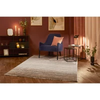 HOMCOM Kurzflor Webteppich Grau-Braun 230 x 160 x 0,9 cm(m-2)