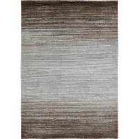 HOMCOM Kurzflor Webteppich Grau-Braun 230 x 160 x 0,9 cm(m-1)