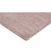 HOMCOM Hochflor Teppich Altrose 230 x 160 x 4 cm(m-5)