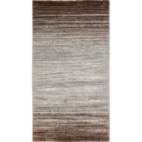 HOMCOM Kurzflor Webteppich Grau-Braun 150 x 80 x 0,9 cm(m-1)