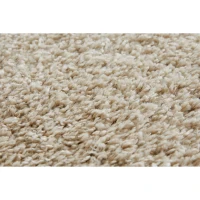 HOMCOM Hochflor Teppich Beige 230 x 160 x 4 cm(m-3)