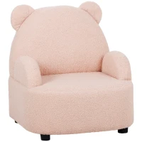 AIYAPLAY Kids Armchair, Bear Shaped Toddler Chair for Bedroom Playroom Living Room, Aged 18 Months to 3 Years - Pink(m-1)