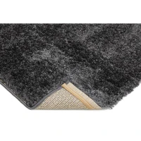 HOMCOM Hochflor Teppich Anthrazit 110 x 60 x 4 cm(m-6)