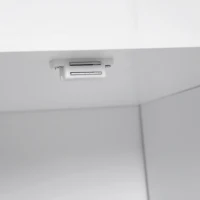 HOMCOM Garderobe Garderobenständer Kleiderständer mit Sitzbank Kleiderhaken MDF Weiß 80 x 40 x 180 cm(m-7)