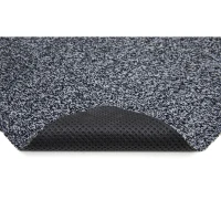 HOMCOM Fußmatte aus Baumwolle waschbar Dunkelgrau 150 x 50 x 0,45 cm(m-4)