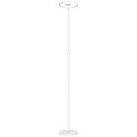 HOMCOM Stehleuchte, Deckenfluter, smarte Steuerung per App oder Sprache, viele Farben, Stahl, 25 x 25 x 168cm(m-10)