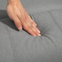 HOMCOM Relaxfauteuil met Opstahulp, 8 Massagepunten, Verwarmbare Rugleuning, Linnenlook, Grijs(m-9)