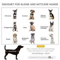 PawHut Hundesofa 2 in 1 Haustiersofa und Hundeliege Katzensofa erhöhtes Hundebett Schlafplatz für Katzen Hunde abnehmbar Oxfordstoff Grau 80 x 59 x 36 cm(m-8)