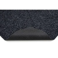 HOMCOM Fußmatte aus Baumwolle waschbar Anthrazit 150 x 50 x 0,45 cm(m-4)