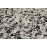 HOMCOM Hochflorteppich mit Fransen Grau 230 x 160 x 2,1 cm(m-2)