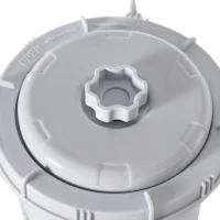 Outsunny Filterpumpe mit Filterkugeln für Swimming Pools 90 W Grau 21 cm x 35 cm Ersatzteil für den Pool 4000L/H(m-8)