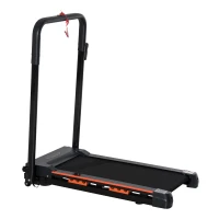 HOMCOM Steel Folding Motorized Home Treadmill w/ LCD Monitor Black(m-12)