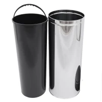 HOMCOM Sensor Mülleimer 50L Automatischer Mülleimer mit Soft-Close-Deckel, Bewegungssensor, Wasserdichter Abfalleimer Müllbehälter Abfallbehälter für Büro, Schlafzimmer, Küchen Schwarz+Silber(m-9)