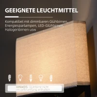 HOMCOM Lampa podłogowa z 3 półkami(m-7)