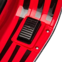 AIYAPLAY Moto Elétrica para Crianças de 3-6 Anos com Licença Vespa com USB MP3 Luz LED Rádio FM Velocidade 3 km/h Vermelho(m-9)