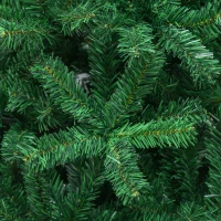 HOMCOM kerstboom kunstkerstboom dennenboom met bessen metalen voet PET(m-9)