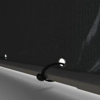 Outsunny Tuinschuur, Tentgarage, Grote Deur, Roestvrij Metalen Frame, 160x218x172 cm, Donkergrijs(m-9)