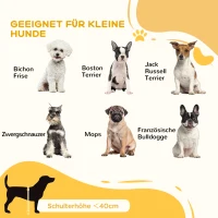 PawHut Hondenhek, antislip, vrijstaand, uitschuifbaar, Houten kader, 71-190x38,5x56cm, Wit(m-6)