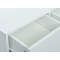 Mobile Porta TV Sospeso Moderno con Illuminazione LED, 3 Ripiani, in Truciolare, 180x40 cm - Mobiletto Porta TV Particolare, Bianco(m-8)
