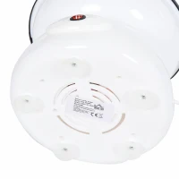 HOMCOM 450W Electric Candyfloss Machine Kit Non-Stick Plates Fairground Fun Children Adult Party Gift Home Sweet Metal Body w/ Accessories White(m-7)