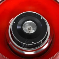 HOMCOM 450W Candy Floss Machine, Professional Automatic Cotton Candy Sweet Machine with Candyfloss Sticks, Spoon, Splash Guard, Non-Slip Base for Birthday Christmas Wedding Party, Funfair Style, Red(m-8)