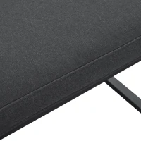 Gartenlounge-Set aus Aluminium mit 2 Sofas und 2 Fußhockern, variabel und verstellbar kombinierbar, für Außen und Innenbereich, Grau(m-7)