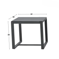 Set da giardino 3 pezzi con 2 sedie a dondolo e tavolino in vetro temperato, design ergonomico, Grigio(m-4)