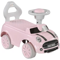AIYAPLAY Carro Andador para Bebés de 18-36 Meses Carro Andador com Volante Buzina e Sistema Anti-Tombo  53x25x35 cm Rosa(m-10)