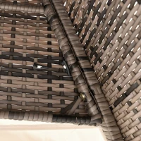 Ensemble de Salon de Jardin en Rotin avec Tente, Convient pour 2-4 Personnes, Inclut des Coussins de Siège Lavables avec Fermeture Éclair, Beige(m-4)