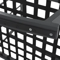 Set da giardino 3 pezzi con 2 sedie a dondolo e tavolino in vetro temperato, design ergonomico, Grigio(m-11)