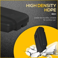 Outsunny Parasol Base, Water and Sand Filled, Up to 100kg, Portable Umbrella Stand Weights for Cantilever Banana Parasol with Wheels, Black(m-6)