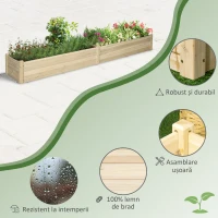 Outsunny Pat pentru Gradina de Legume Inaltat(m-7)