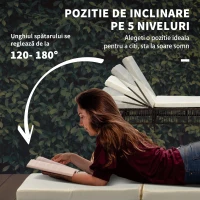 Outsunny Set cu 2 Sezlonguri Plaja si Masuta de Gradina din Ratan(m-6)