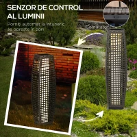Outsunny Lampa de Gradina cu Energie Solara(m-6)