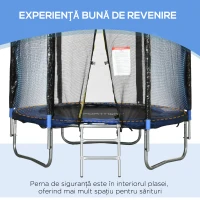 SPORTNOW Trambulina De Exterior Cu Plasa De Siguranta(m-5)