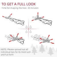 HOMCOM 7ft Artificial Snowy Pencil Christmas Tree - Green(m-7)