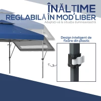 Outsunny Foisor Pliabil de 5 x 3 (m) cu Extindere de Marchize(m-8)
